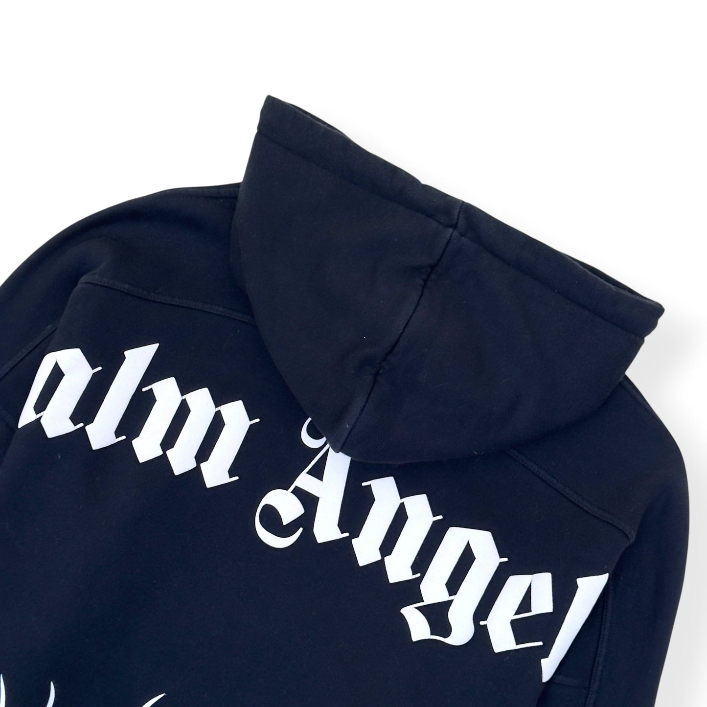 PALM ANGELS BURNING LOGO HOODIE BLACK / WHITE L | Large, Black
