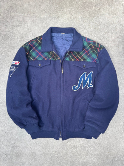 Issey Myake Mademoiselle non non Sports Wool Bomber Jacket