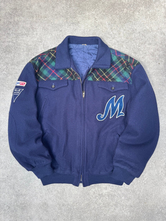 Issey Myake Mademoiselle non non Sports Wool Bomber Jacket