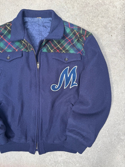 Issey Myake Mademoiselle non non Sports Wool Bomber Jacket