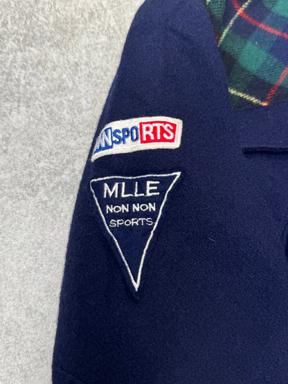 Issey Myake Mademoiselle non non Sports Wool Bomber Jacket