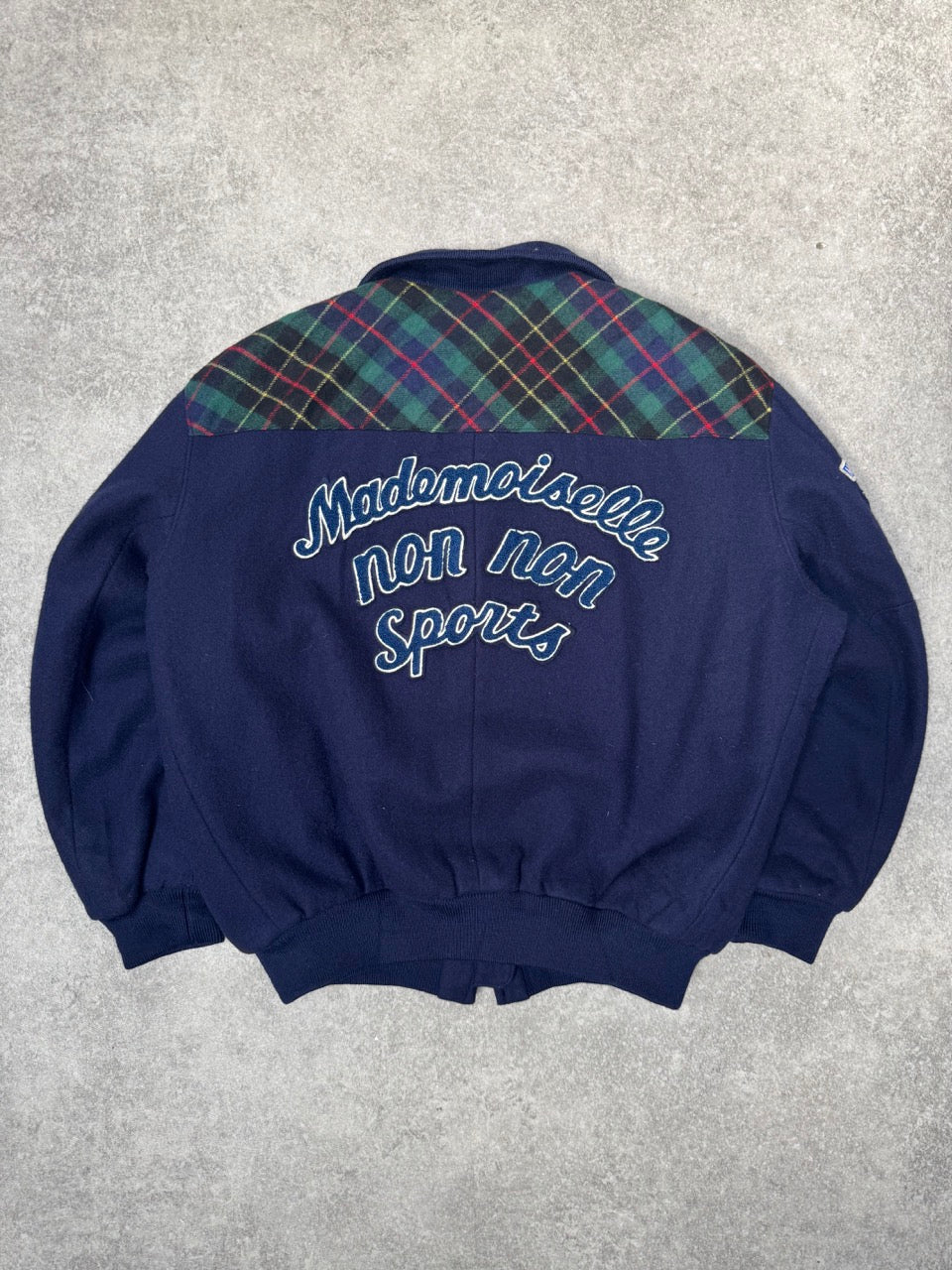 Issey Myake Mademoiselle non non Sports Wool Bomber Jacket