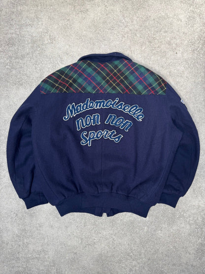 Issey Myake Mademoiselle non non Sports Wool Bomber Jacket