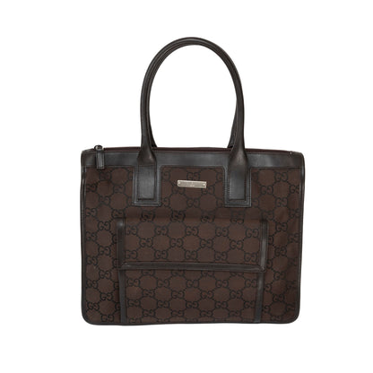 Gucci Brown Monogram Tote Bag