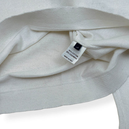 THOM SWEENEY COTTON / CASHMERE LONG SLEEVE T-SHIRT WHITE L | Large, White