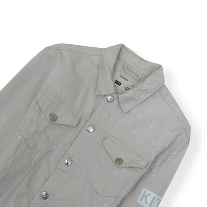 KITH DISTRESSED DENIM JACKET ECRU S | Small, Ecru