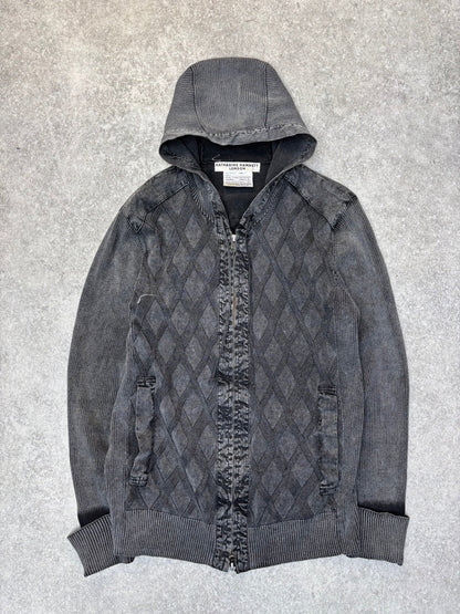 Katharine Hamnett Knit Pattern Full Zip Jacket