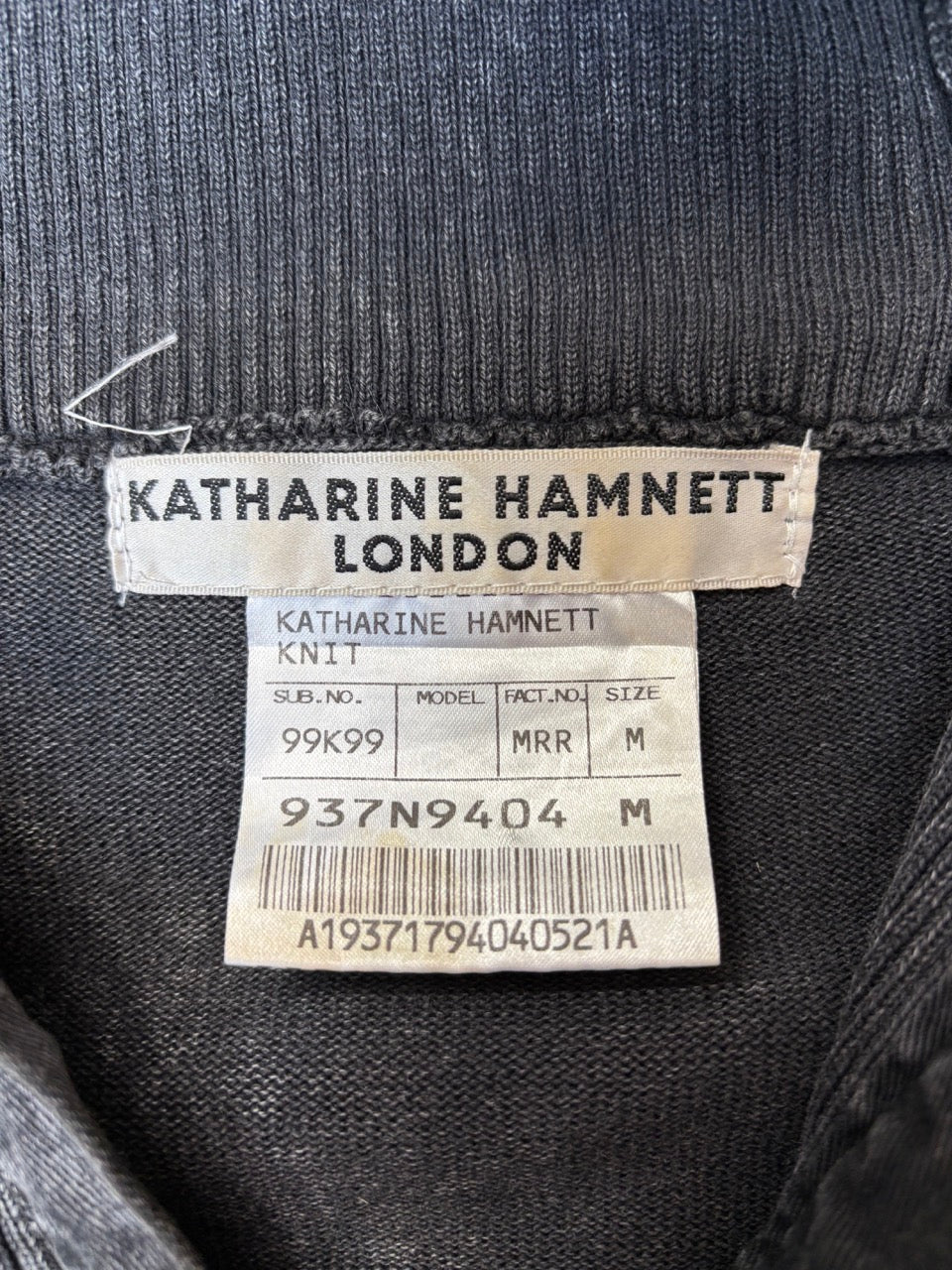 Katharine Hamnett Knit Pattern Full Zip Jacket