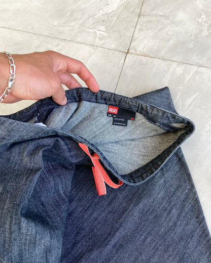 DIESEL DENIM 2-PIECE SKIRT & SHIRT SET - S/M