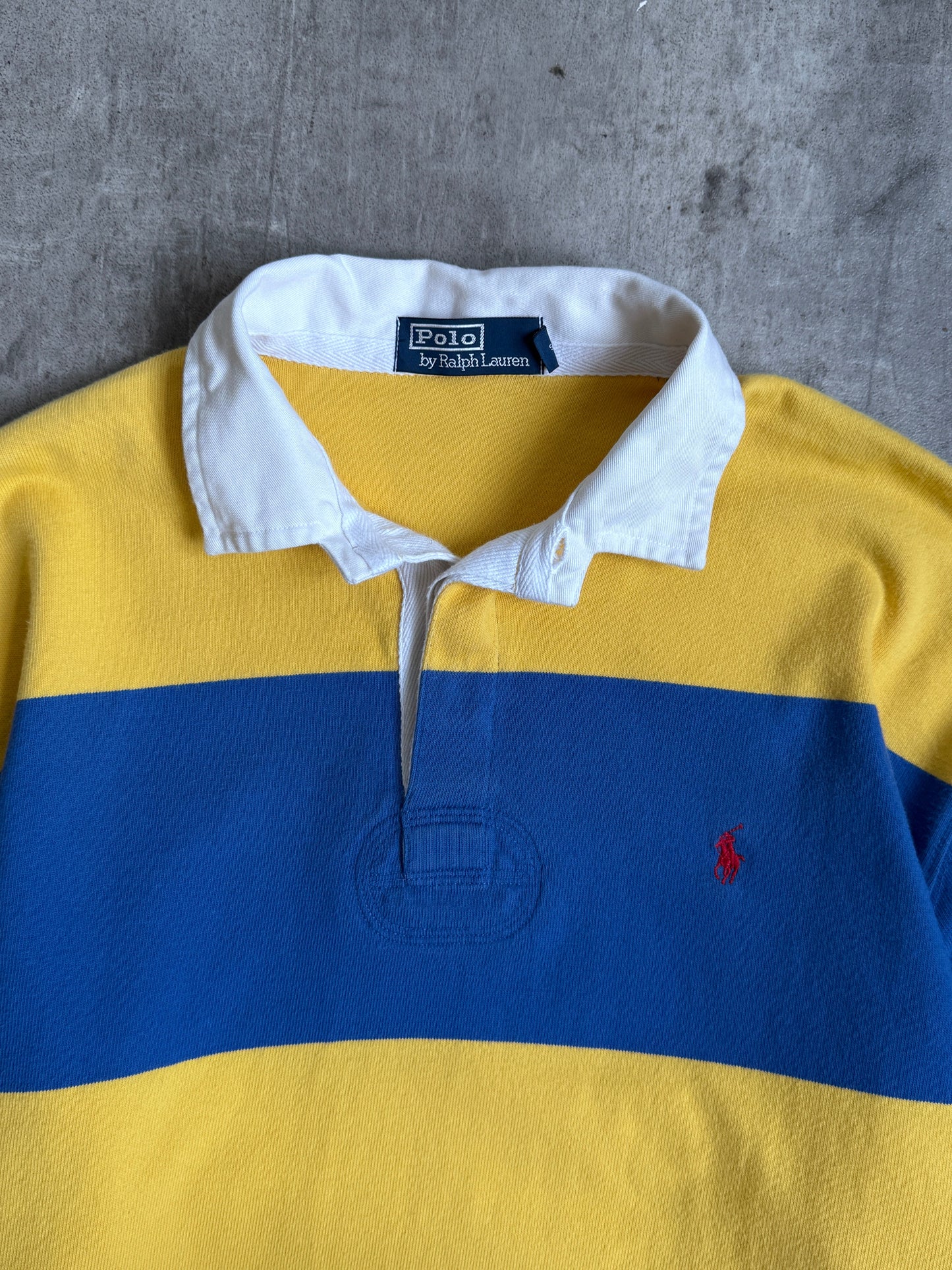 Polo Ralph Lauren (Kanye West) Striped LS Rugby Shirt | Extra Large, Multicoloured