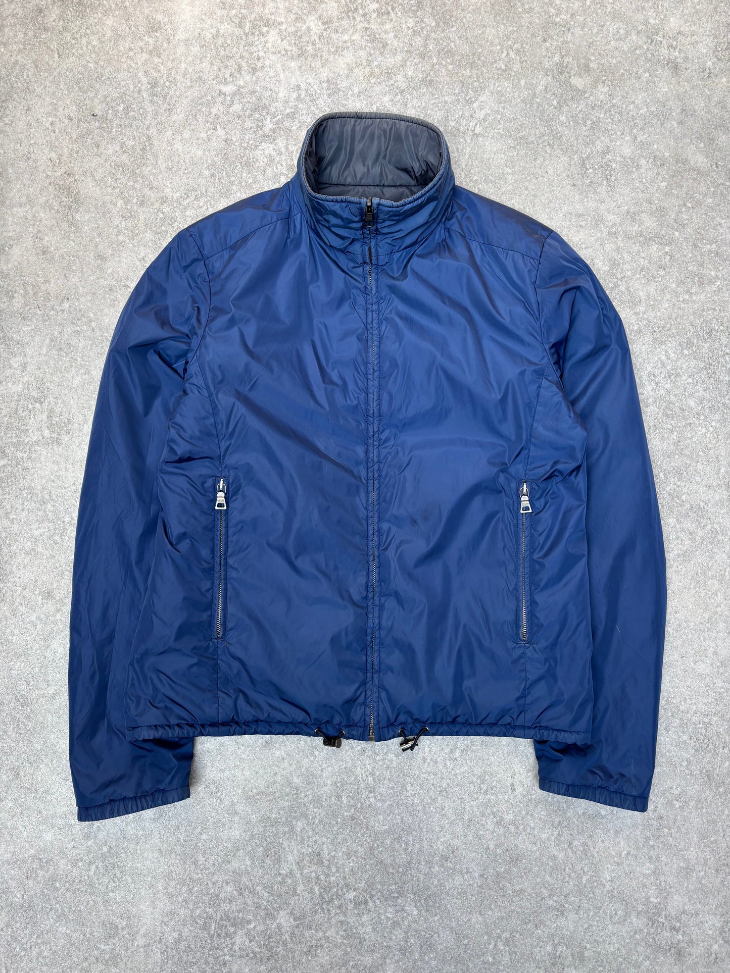 2008 Prada Reversible Blue Nylon Jacket