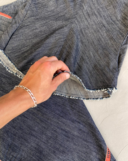 DIESEL DENIM 2-PIECE SKIRT & SHIRT SET - S/M