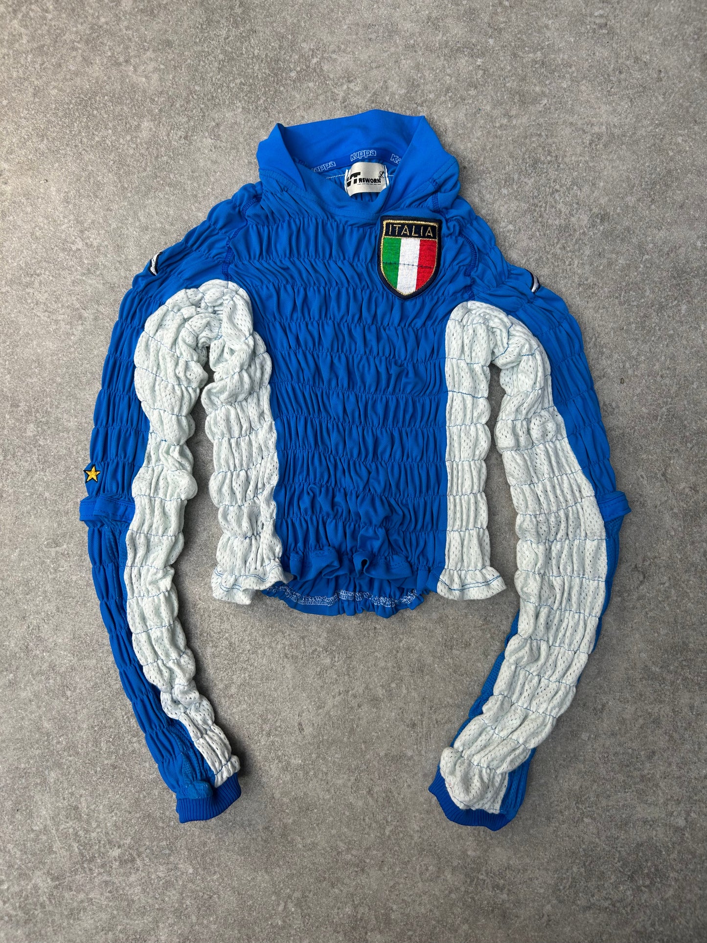 VT Rework: Italia Ruched Rework Football Top SC:5782