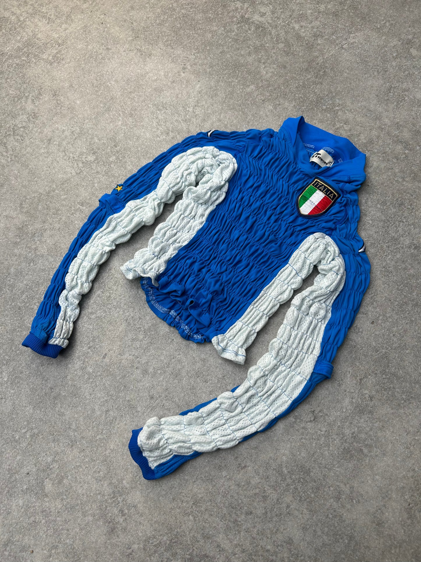 VT Rework: Italia Ruched Rework Football Top SC:5782