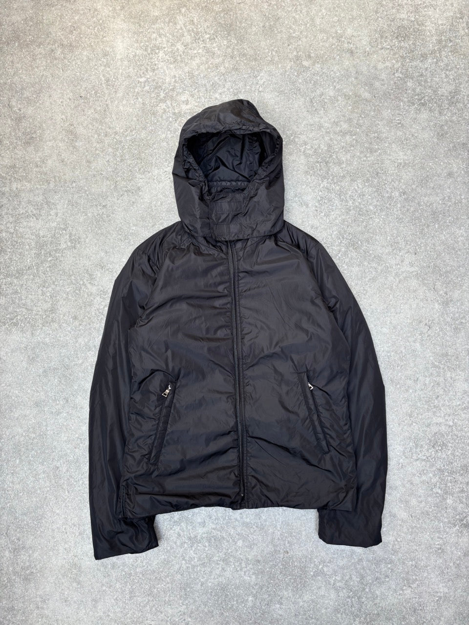 2011 Prada Black Full Zip Nylon Jacket