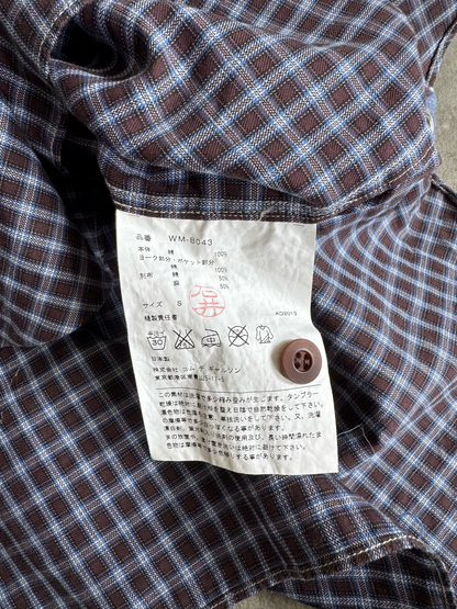 Junya Watanabe MAN By Comme Des Garcons Grid Check Patchpocket SS Shirt | Small, Multicoloured