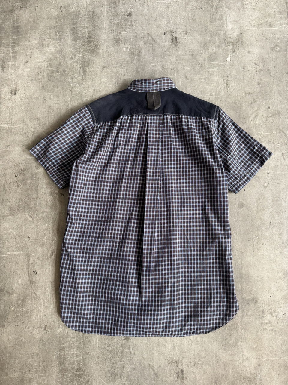 Junya Watanabe MAN By Comme Des Garcons Grid Check Patchpocket SS Shirt | Small, Multicoloured