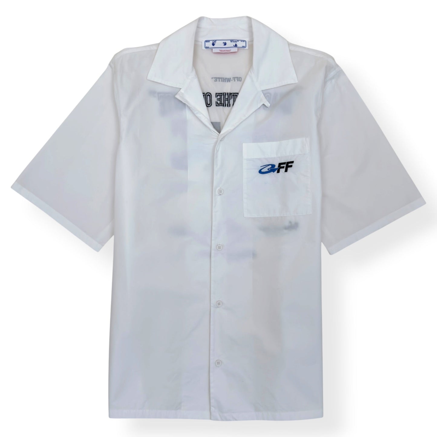 OFF-WHITE EXACT OPP HOLIDAY SHIRT WHITE L | Large, White