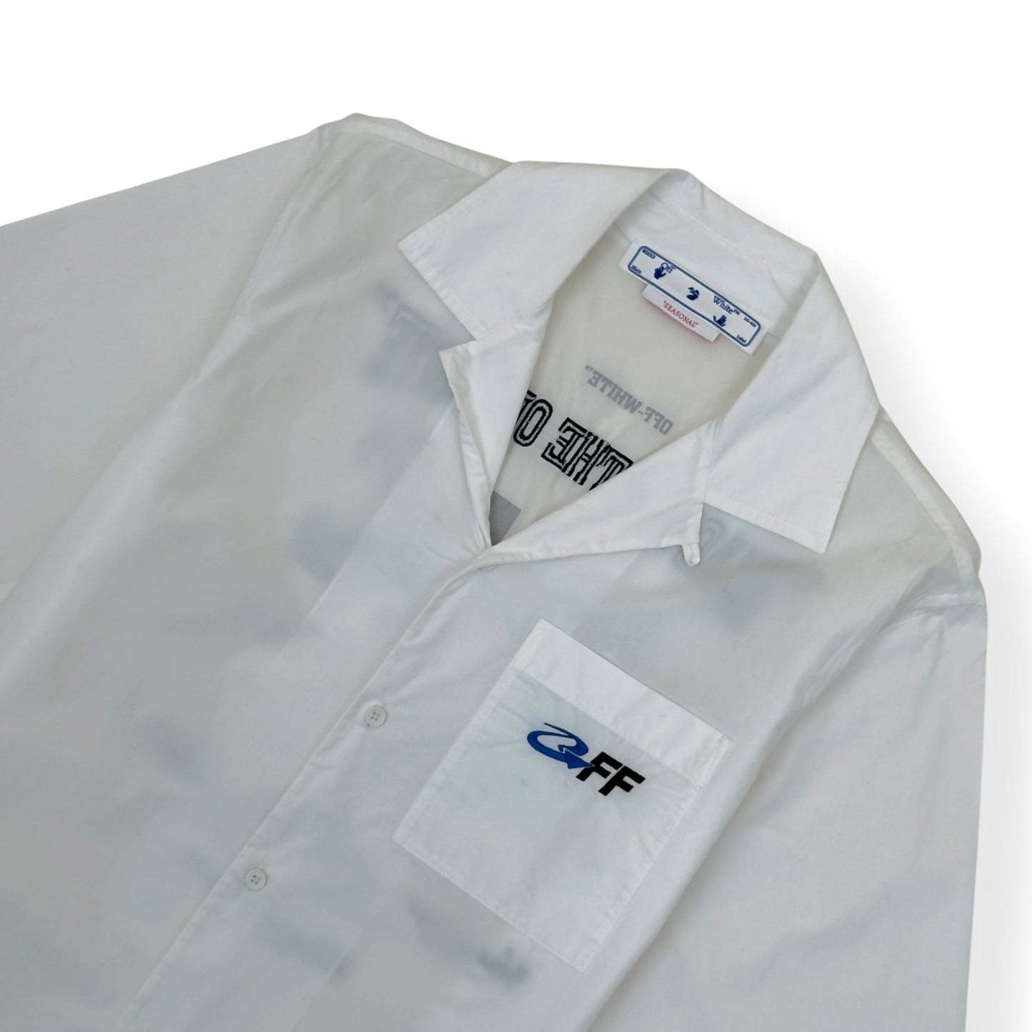 OFF-WHITE EXACT OPP HOLIDAY SHIRT WHITE L | Large, White