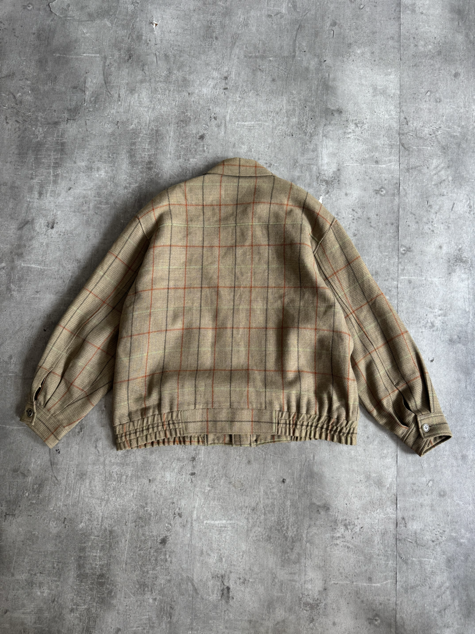 1980's Christian Dior Monsieur Sports Woven Check Bomber Jacket | Extra Large, Multicoloured