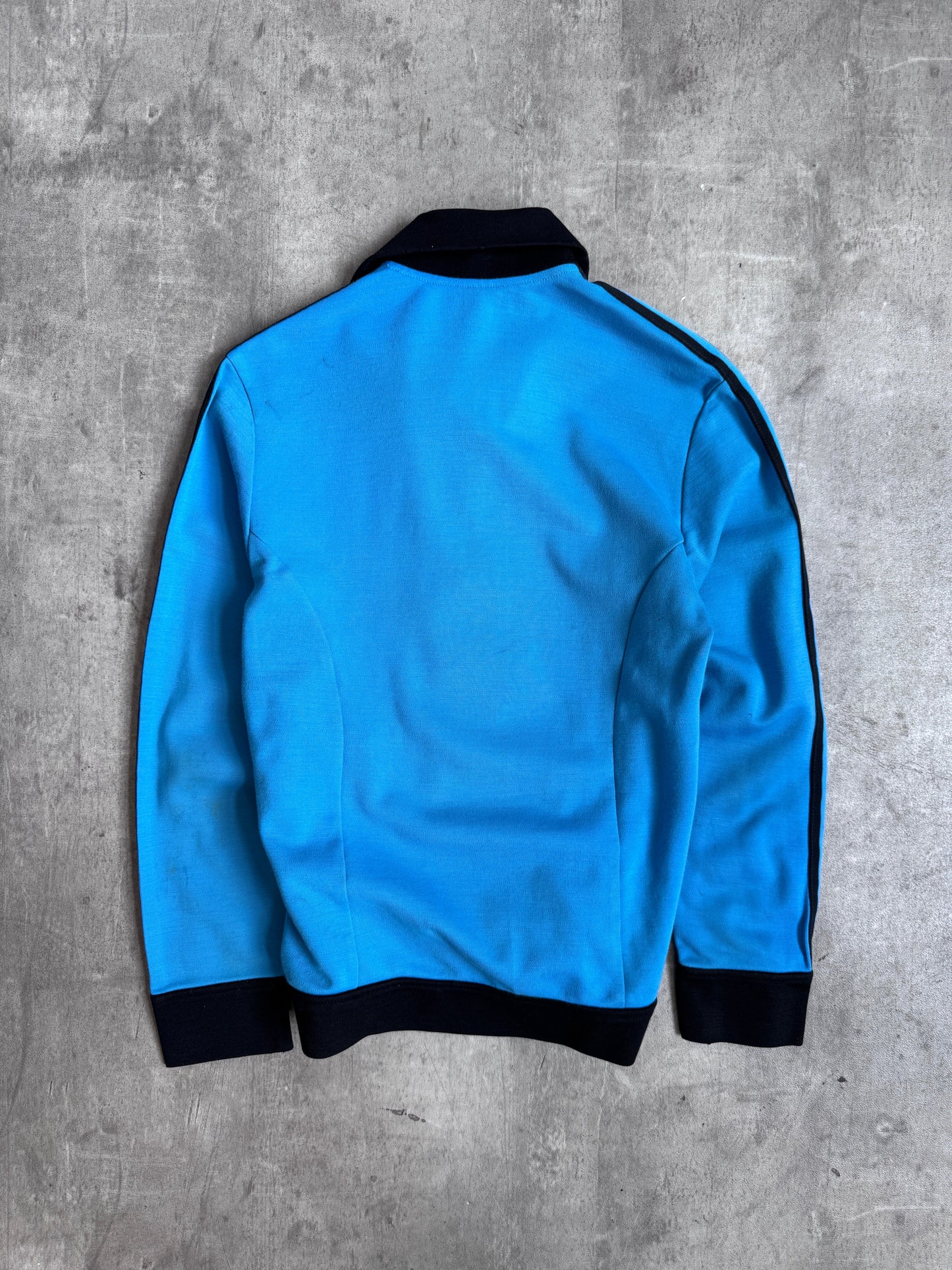 1970s Adidas Blue Button Up Jacket | Medium, Multicoloured