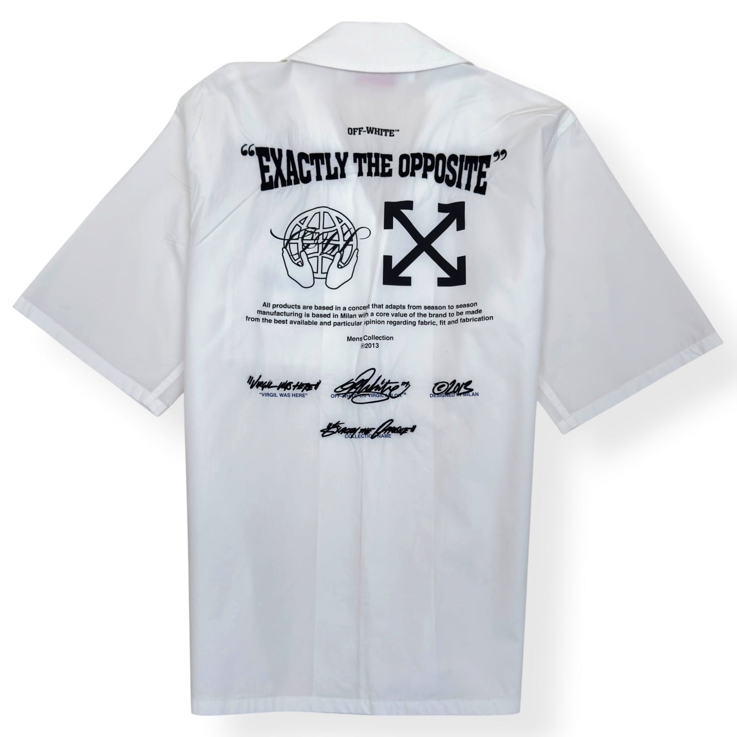 OFF-WHITE EXACT OPP HOLIDAY SHIRT WHITE L | Large, White