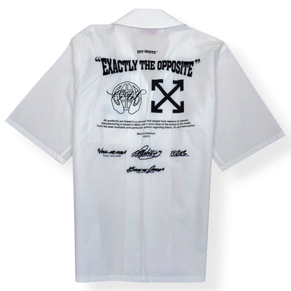 OFF-WHITE EXACT OPP HOLIDAY SHIRT WHITE L | Large, White