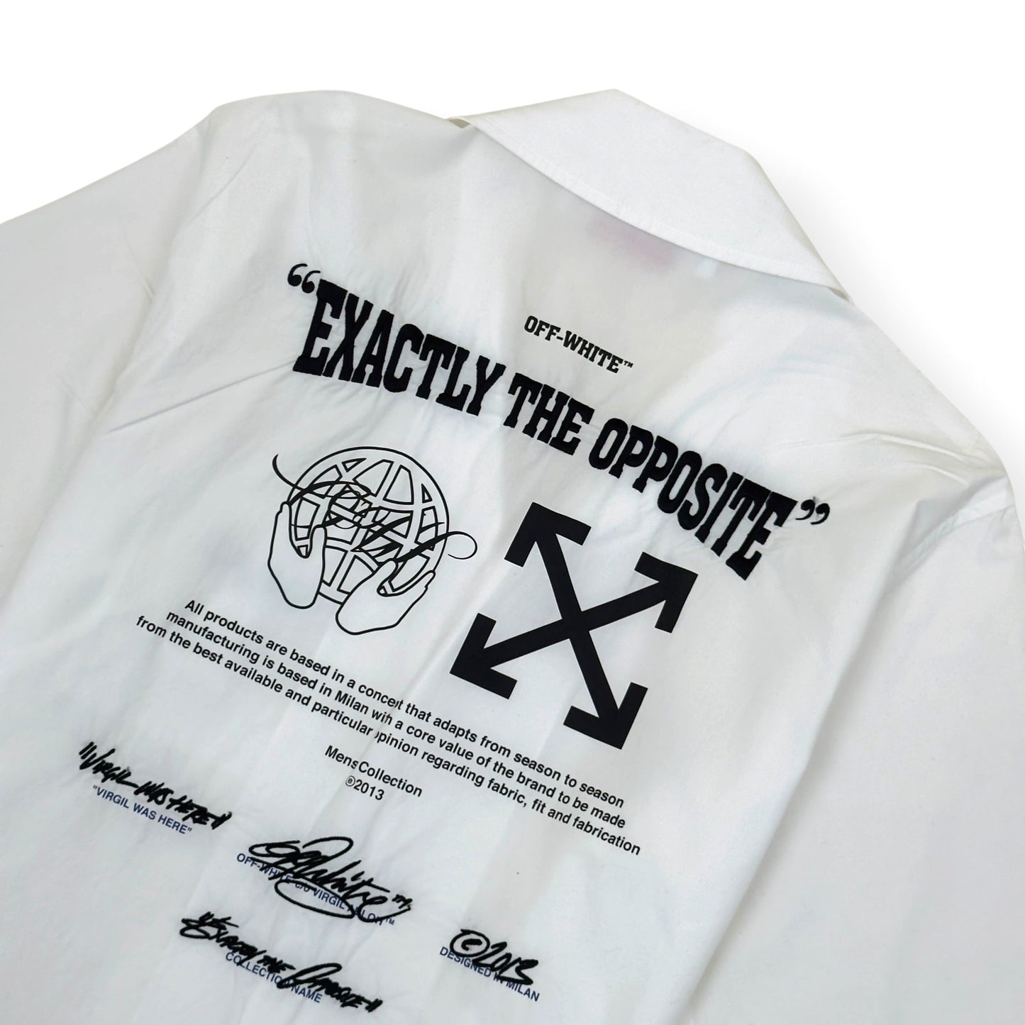 OFF-WHITE EXACT OPP HOLIDAY SHIRT WHITE L | Large, White