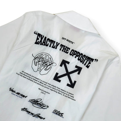 OFF-WHITE EXACT OPP HOLIDAY SHIRT WHITE L | Large, White
