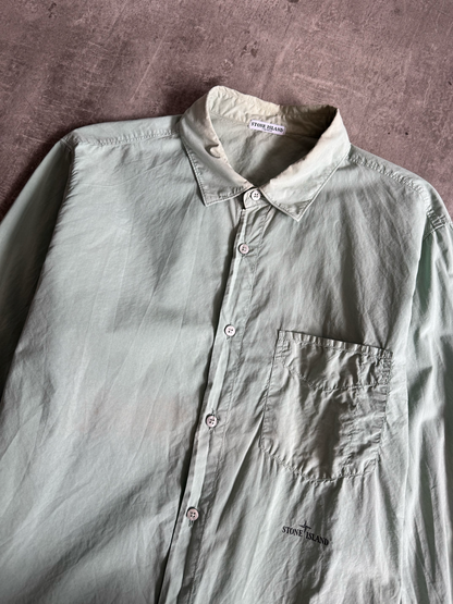 S/S 2010 Stone Island Sage Logo Patch LS Shirt | Extra Large, Multicoloured