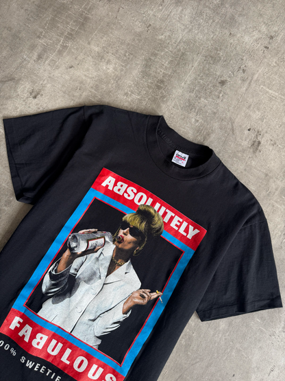 1995 Single Stitch Absolutely Fabulous "100% Sweetie Darling" Patsy Graphic Tee | Large, Multicoloured