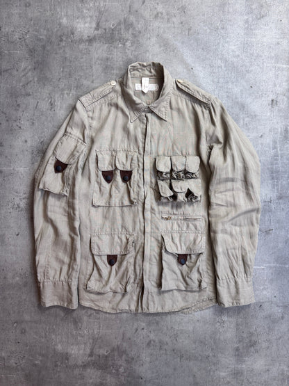 Haversack Khaki Hue Linen Engineered Garment Explorer Shirt