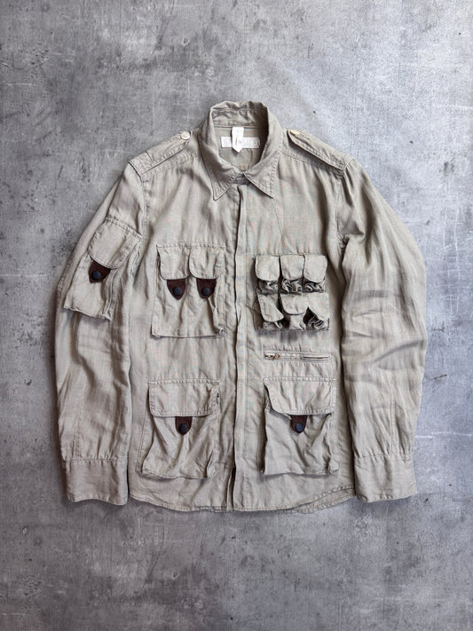 Haversack Khaki Hue Linen Engineered Garment Explorer Shirt