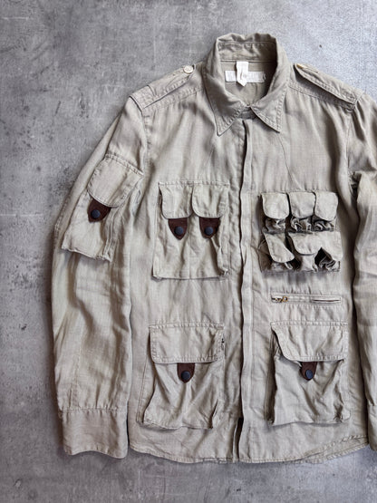 Haversack Khaki Hue Linen Engineered Garment Explorer Shirt