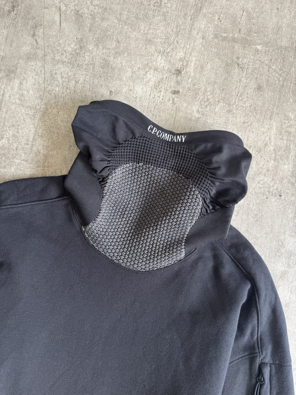 A/W 2020 C.P. Company Mask Highneck Spellout Sweater | Medium, Multicoloured