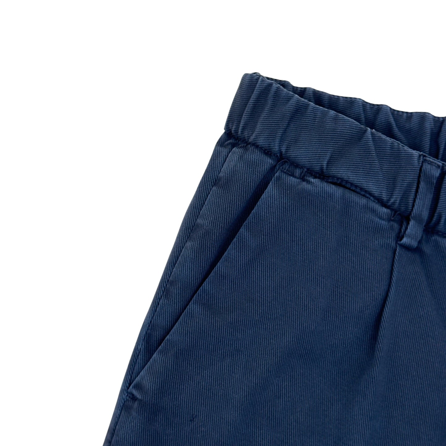 THOM SWEENEY COTTON DRAWSTRING CHINO TROUSERS NAVY 48 / S | Small, Navy