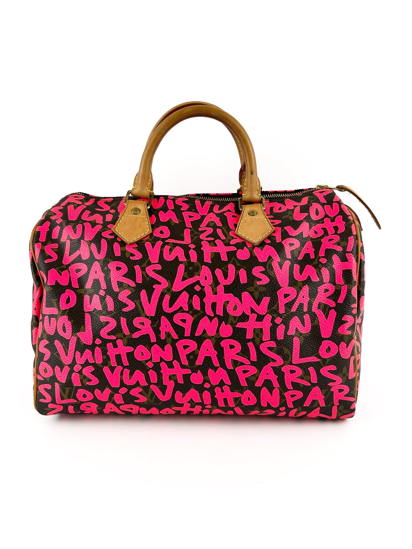 Louis Vuitton x Stephen Sprouse Pink Graffiti Speedy 30 Handbag (RARE) (2008) | O/S, Multicoloured