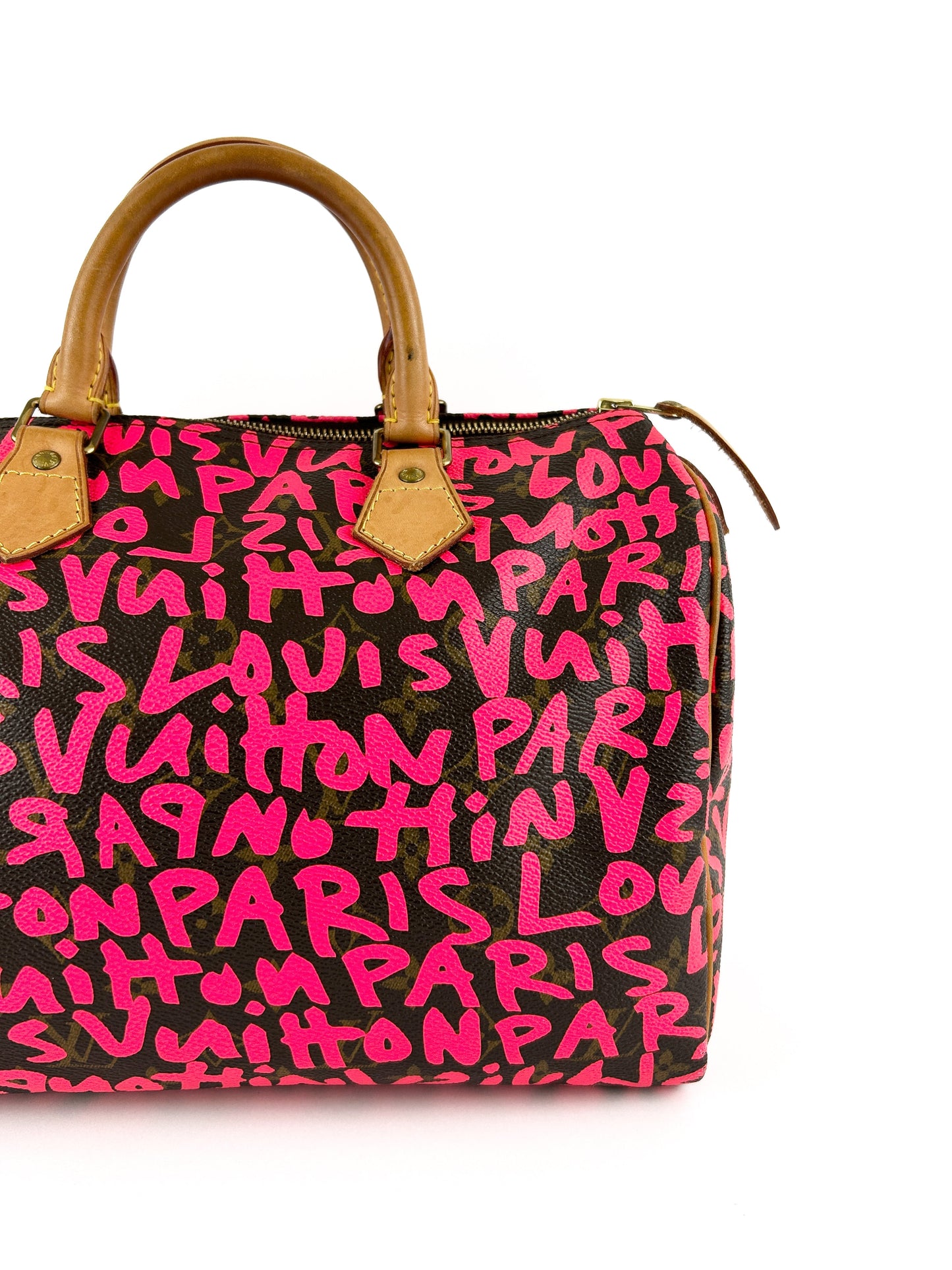 Louis Vuitton x Stephen Sprouse Pink Graffiti Speedy 30 Handbag (RARE) (2008) | O/S, Multicoloured