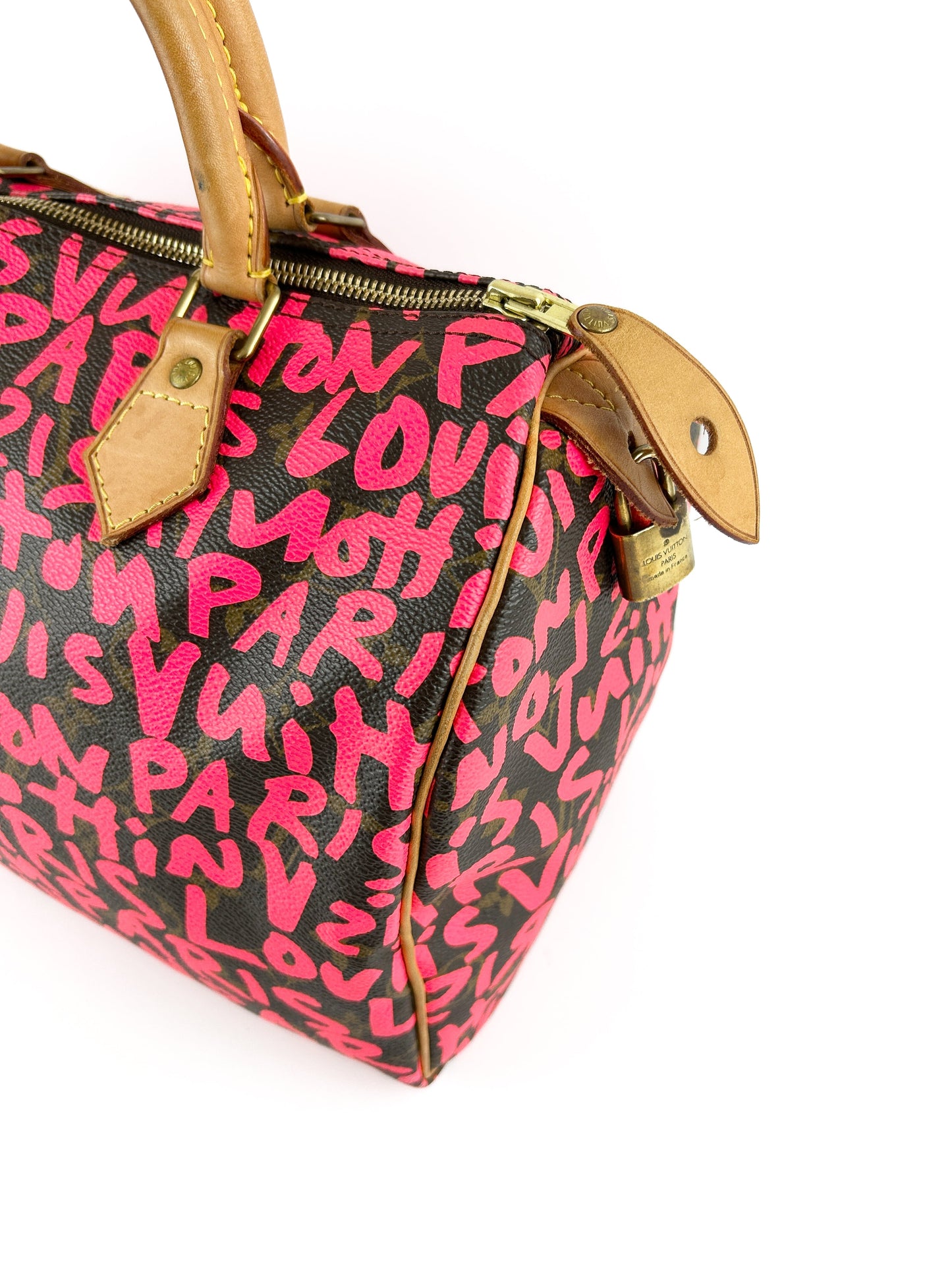 Louis Vuitton x Stephen Sprouse Pink Graffiti Speedy 30 Handbag (RARE) (2008) | O/S, Multicoloured