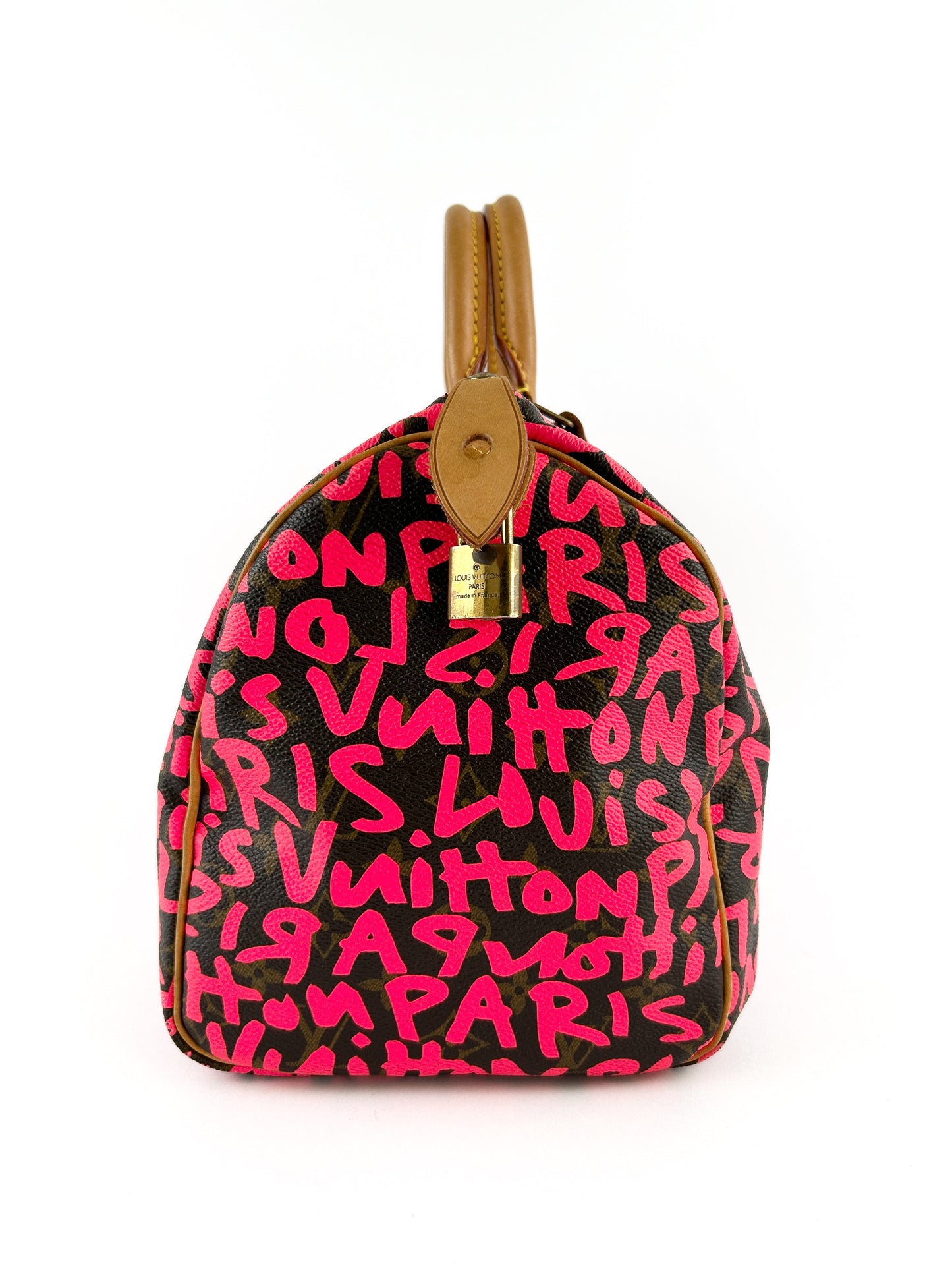Louis Vuitton x Stephen Sprouse Pink Graffiti Speedy 30 Handbag (RARE) (2008) | O/S, Multicoloured