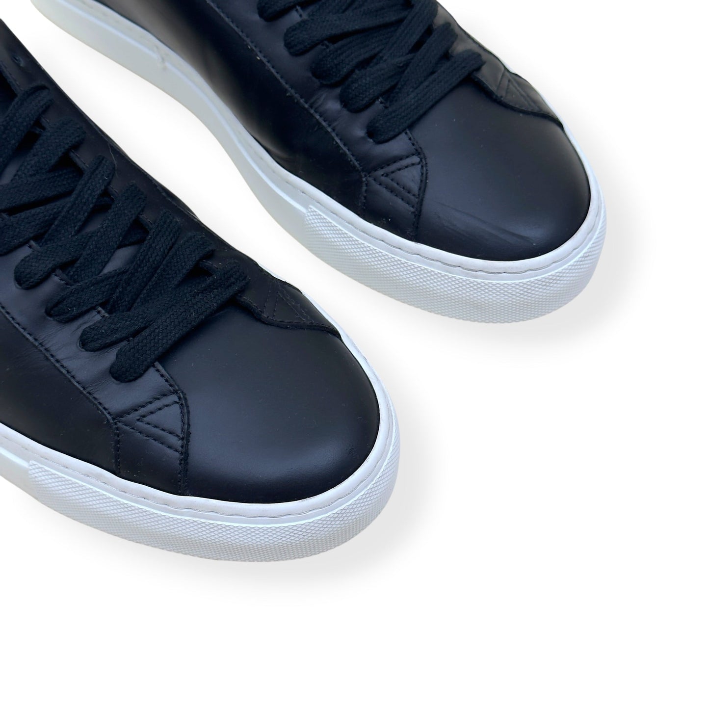 GIVENCHY URBAN STREET LEATHER SNEAKER BLACK 42 / UK8 | UK 8, Black