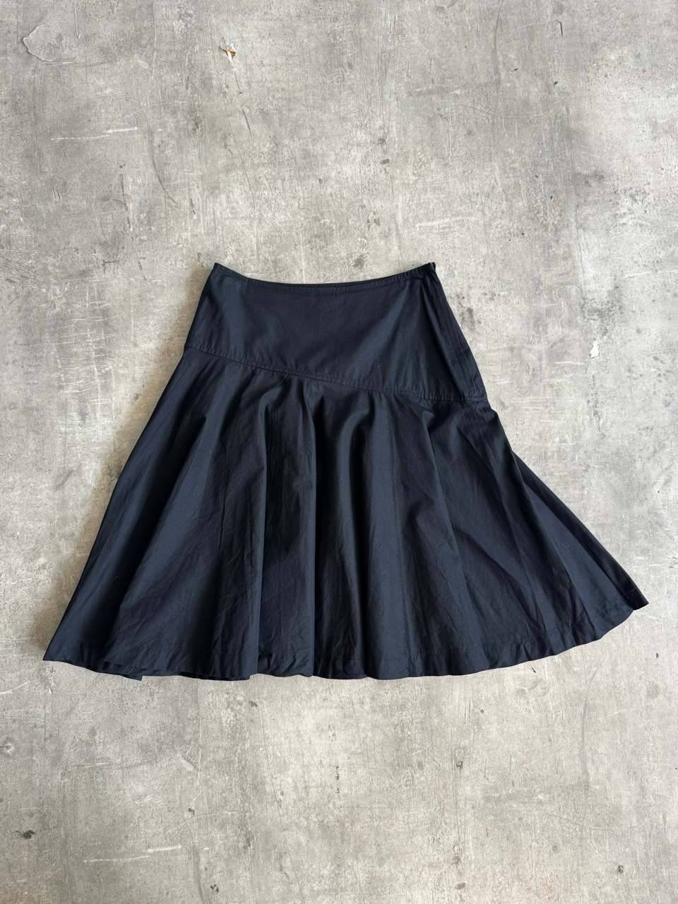 A/D 2019 Comme Des Garçons Tricot Black Cotton Midi Skirt | UK10, Multicoloured