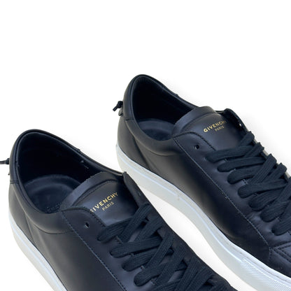 GIVENCHY URBAN STREET LEATHER SNEAKER BLACK 42 / UK8 | UK 8, Black