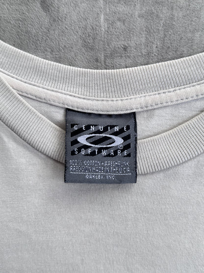 2000s Oakley 'Racing Jacket' Beige Tee