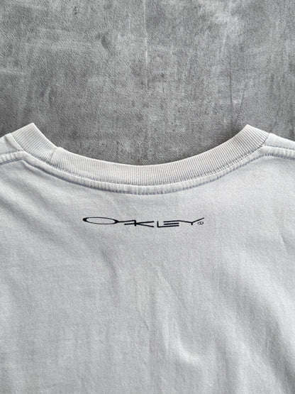 2000s Oakley 'Racing Jacket' Beige Tee