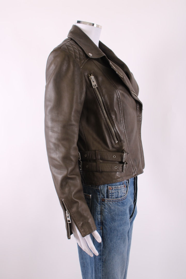 All Saints Eva Jacket Khaki 10 | Default Title, Khaki