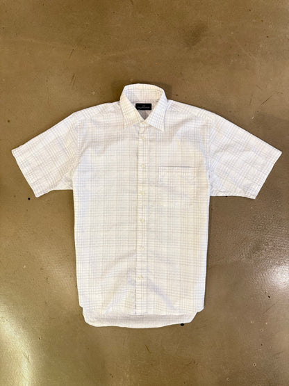 Balenciaga White Check SS Shirt