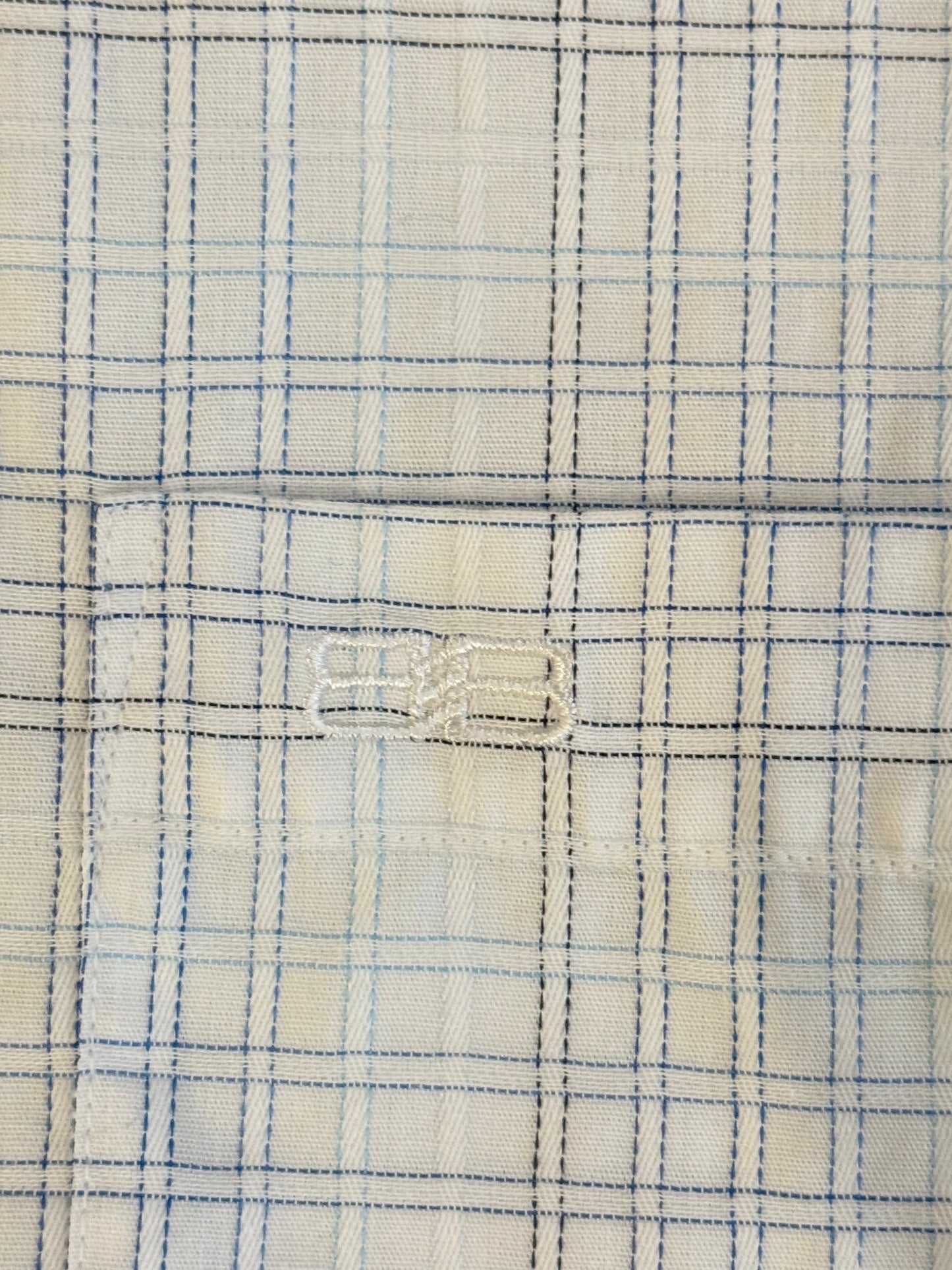 Balenciaga White Check SS Shirt