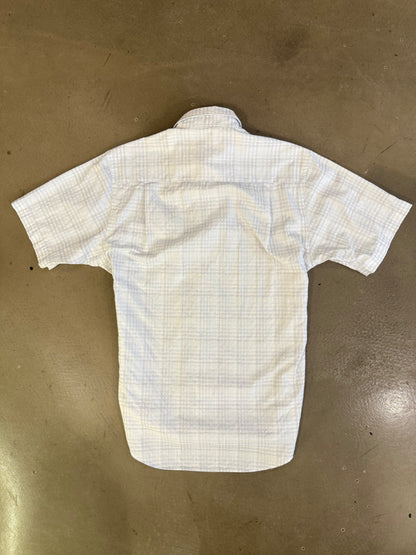 Balenciaga White Check SS Shirt