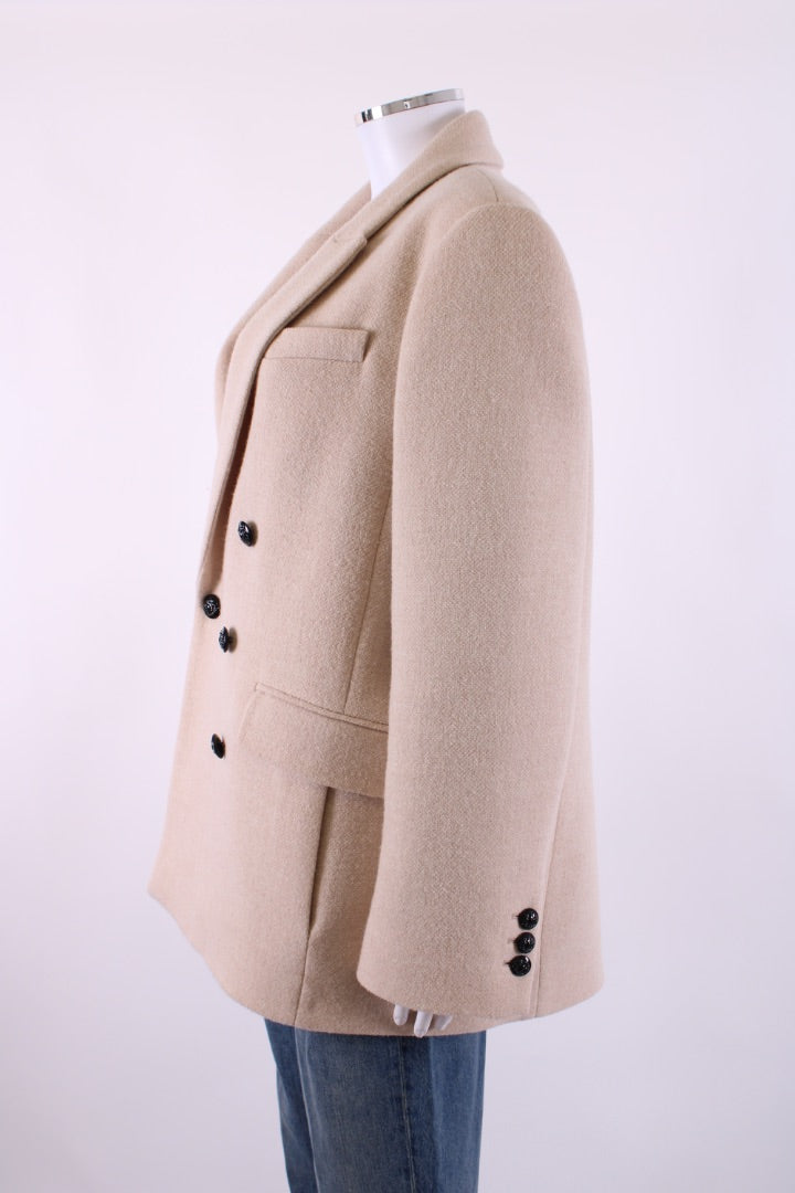 ME+EM Double Breasted Jacket Cream 14 | Default Title, Cream